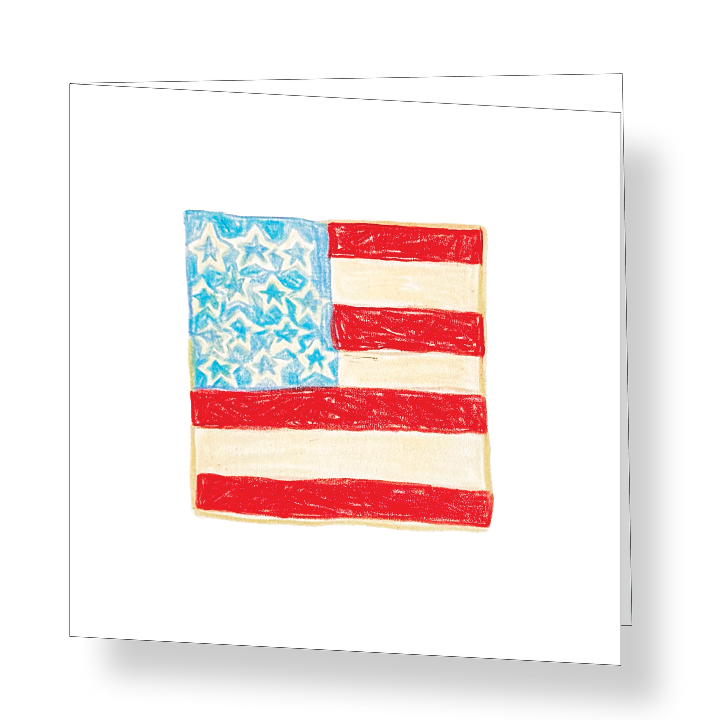 American Flag Mini Card