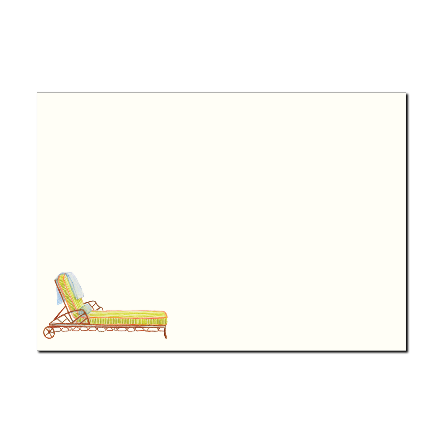 By the Pool Notecard