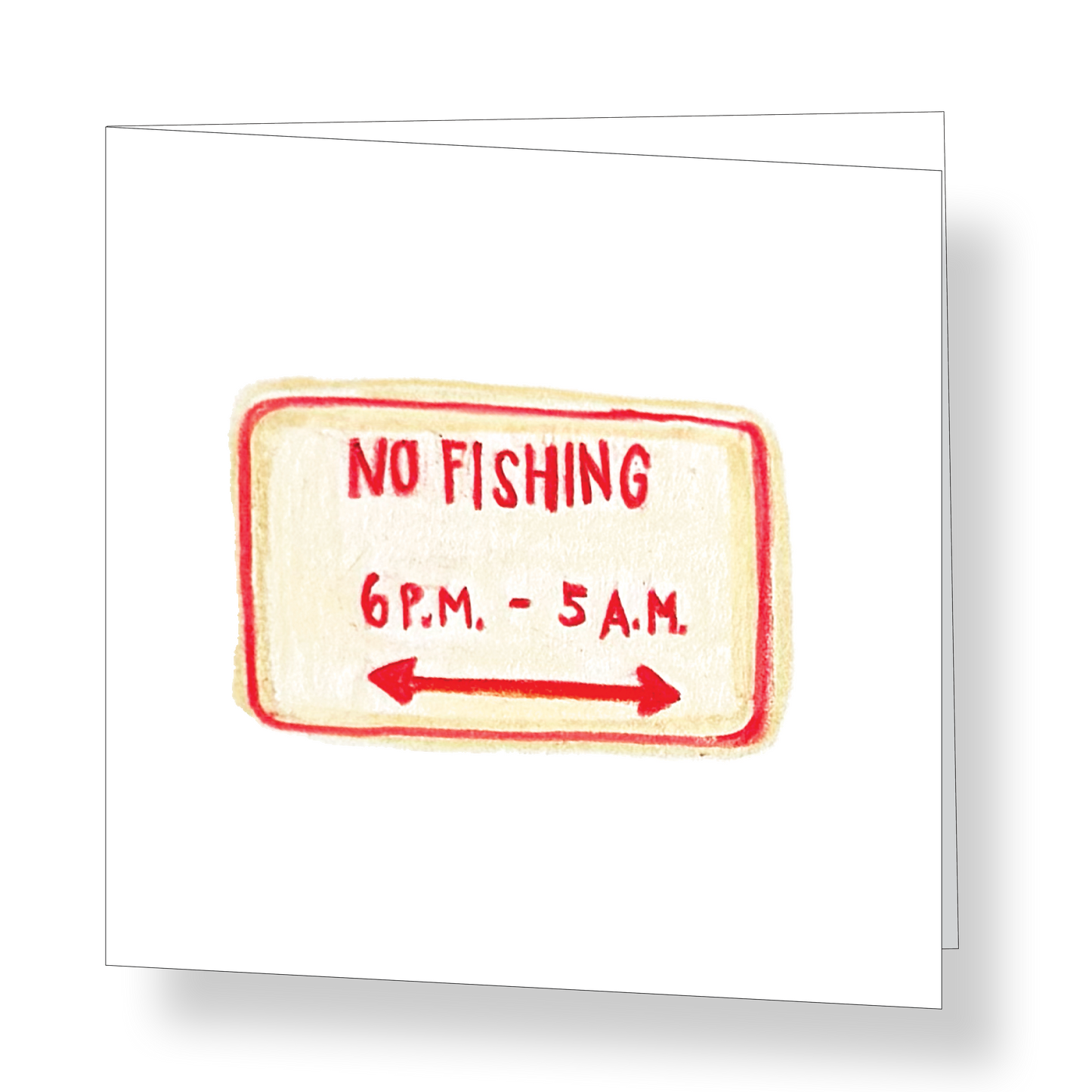 No Fishing Mini Card