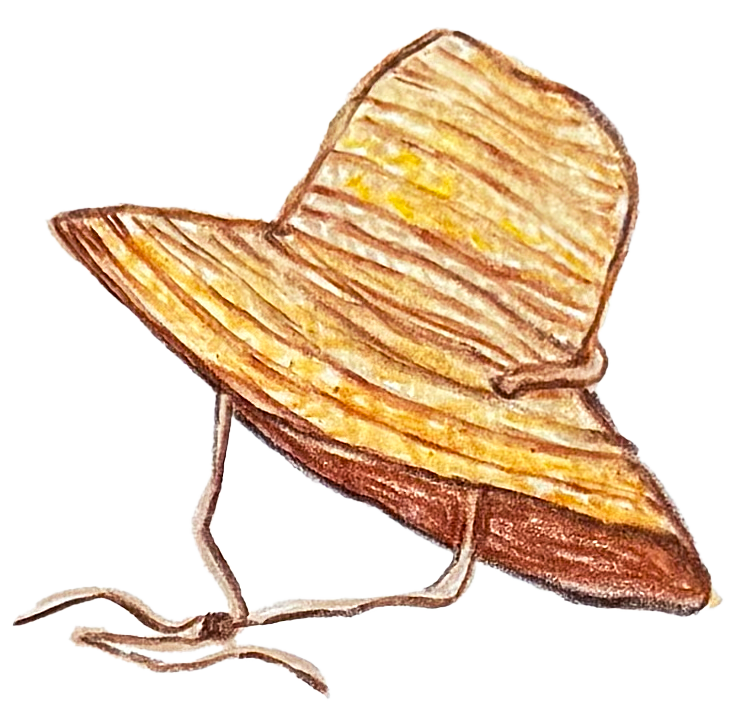 Straw Hat Stir Stick