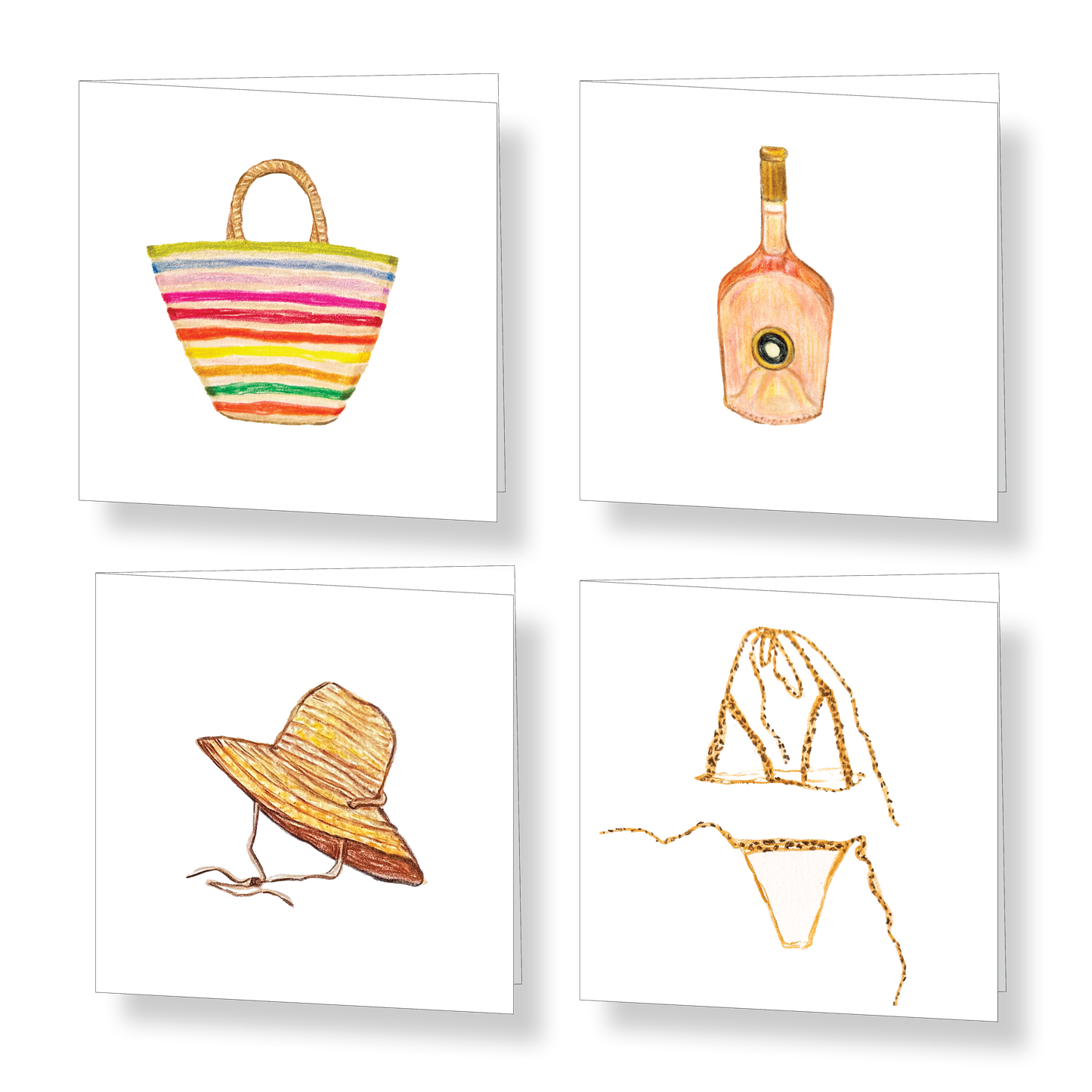 Pool Day Mini Card Set