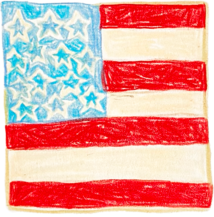 American Flag Stir Stick