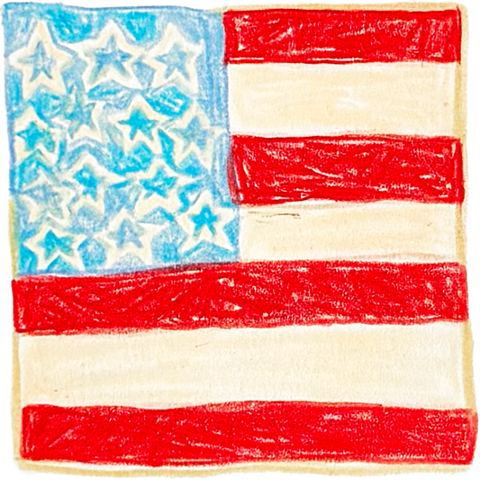 American Flag Stir Stick